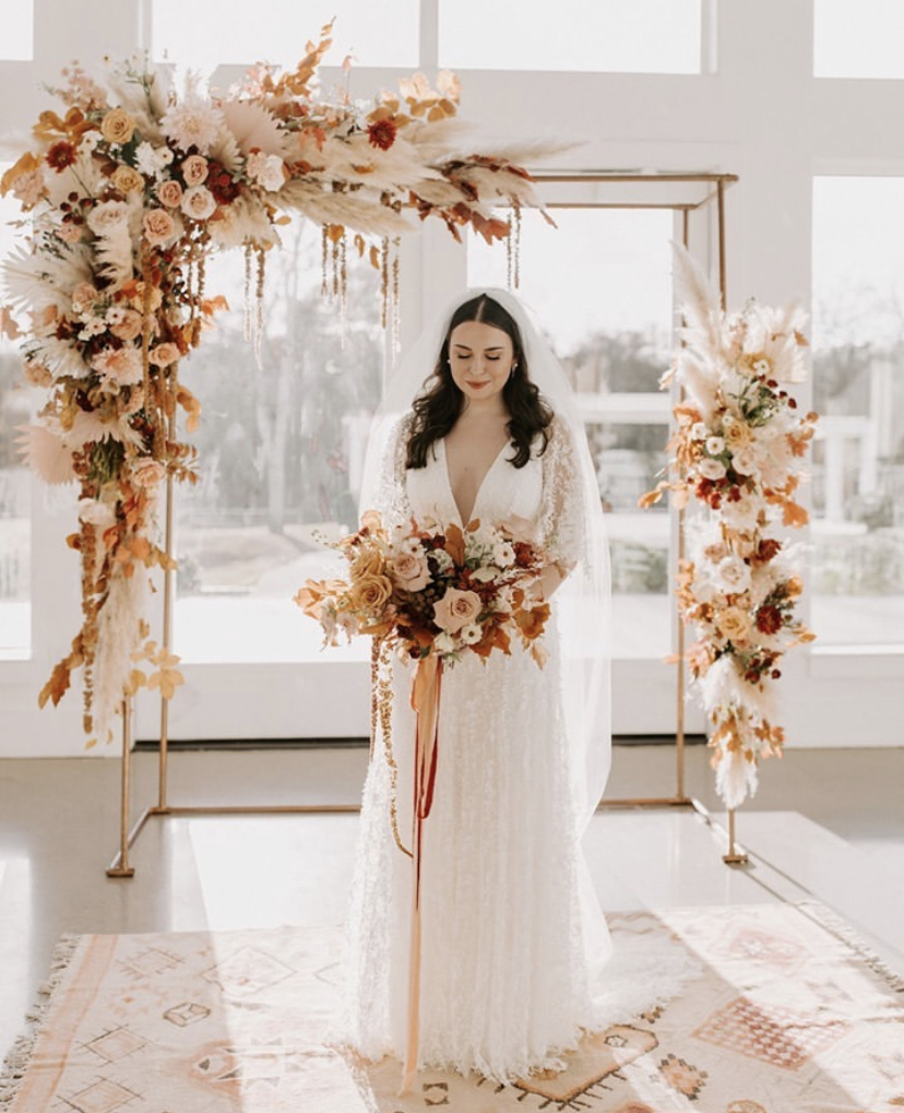Rectangle Wedding Archway Installation by The Floral Eclectic