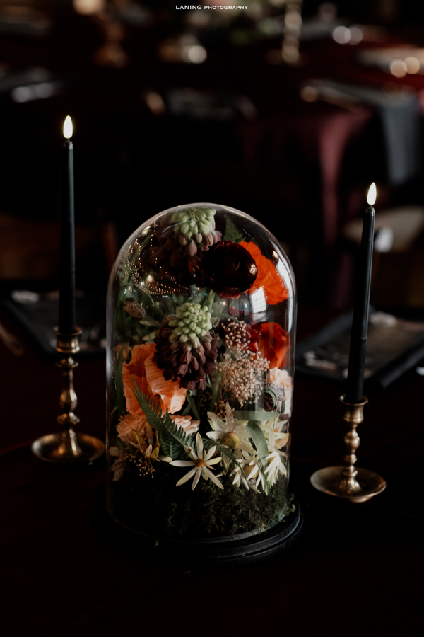 Cloche Tablescape Variation by The Floral Eclectic